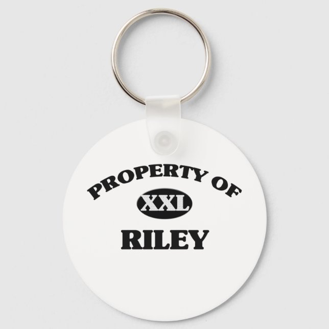 Property of RILEY Key Ring (Front)
