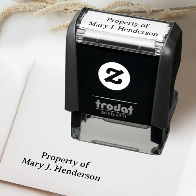 Property Of Self-Inking Name Stamp (Creator Uploaded)