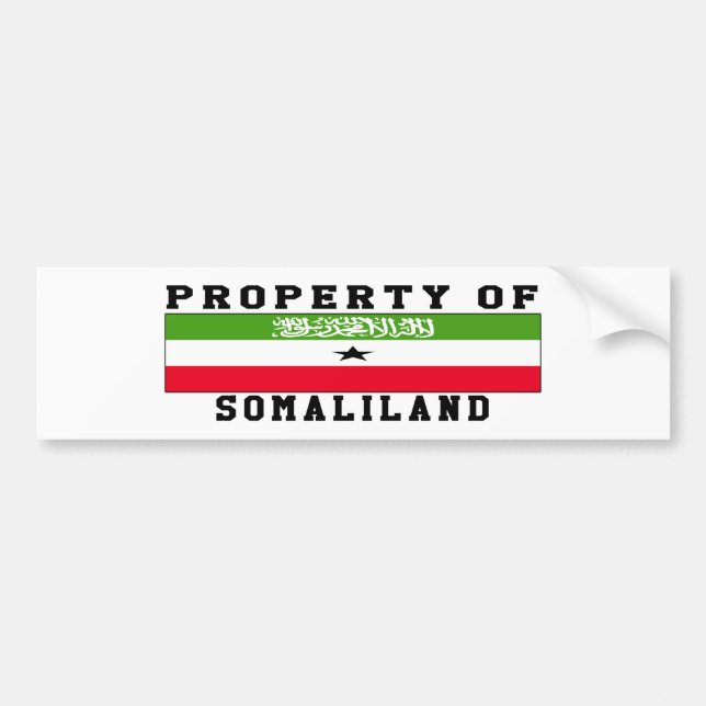 Property Of Somaliland Bumper Sticker (Front)