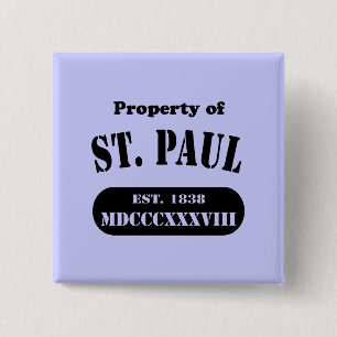 Property of St. Paul 15 Cm Square Badge