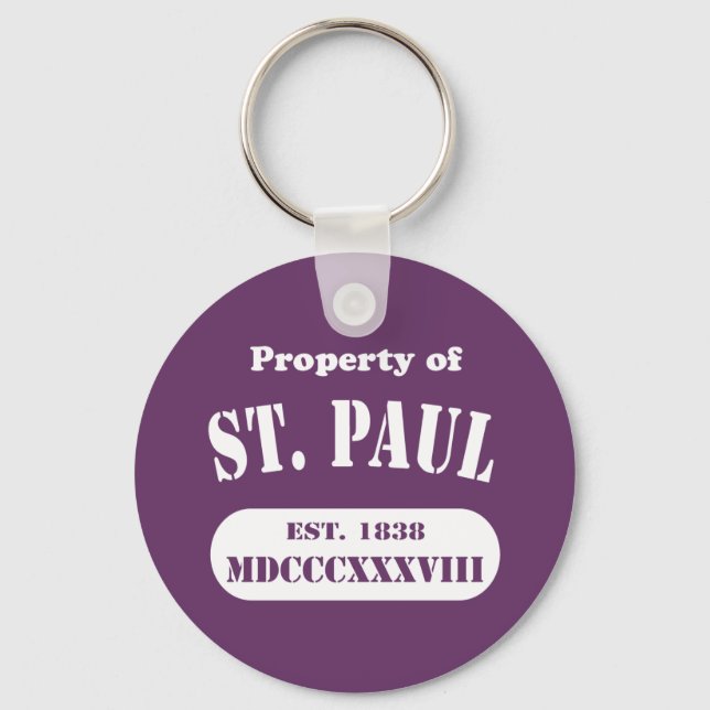 Property of St. Paul Key Ring (Front)