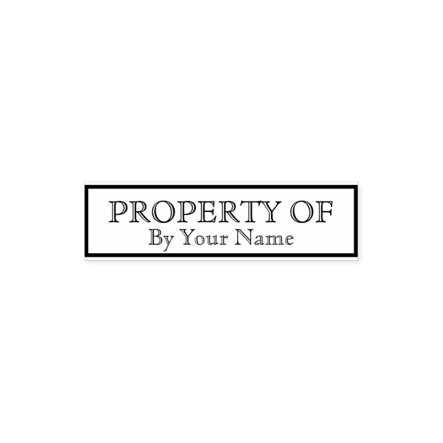 Property of template self-inking stamp (Design)