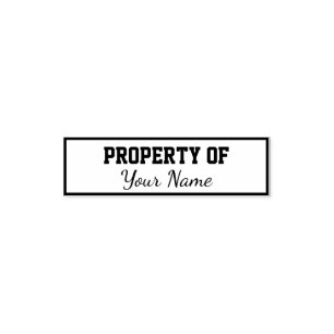 Property of template self-inking stamp