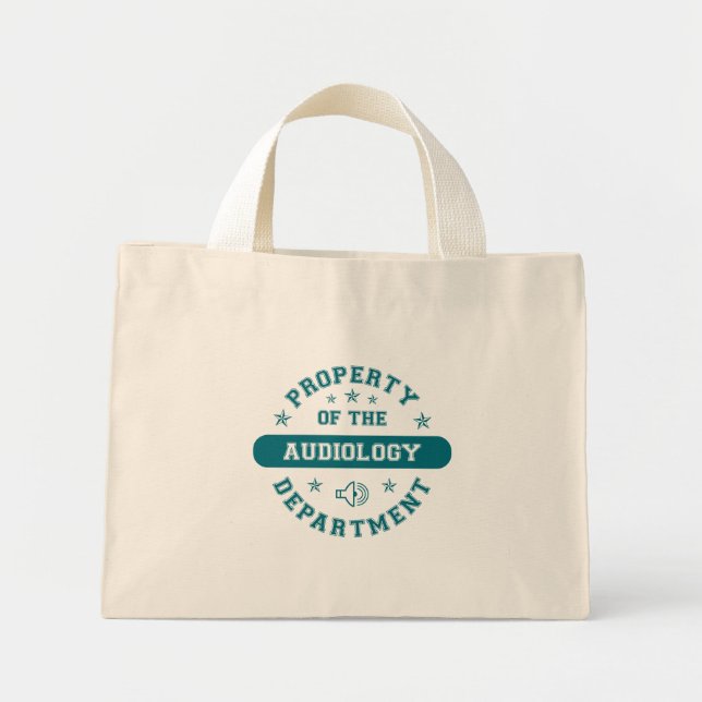 Property of the Audiology Department Mini Tote Bag (Front)