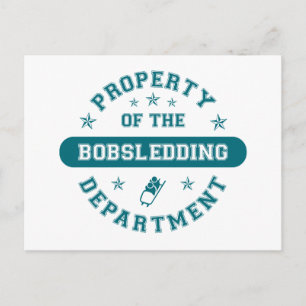 Property of the Bobsledding Department Postcard