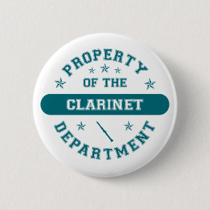 Property of the Clarinet Department 6 Cm Round Badge