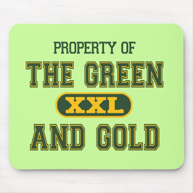 Property of The Green and Gold1 Mouse Mat (Front)