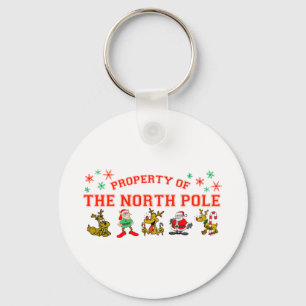 Property Of The North Pole Key Ring