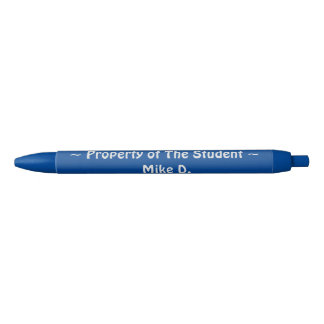 Property of The Student Blue Ink Pen