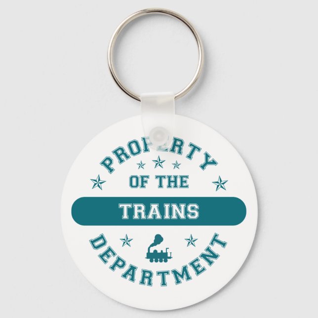 Property of the Trains Department Key Ring (Front)