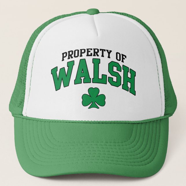 Property of Walsh Irish Trucker Hat (Front)