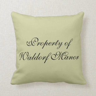 Property of WM throw pillow