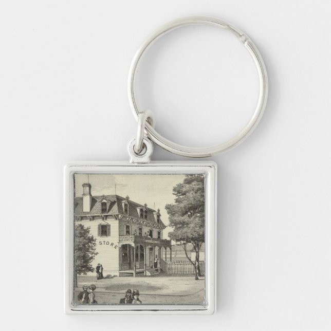 Property of Wm V Reid, Villa Park, NJ Key Ring (Front)