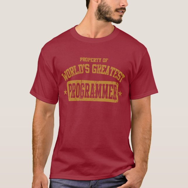 Property Of World's Greatest Programmer T-Shirt (Front)