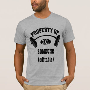 Property of XXL Fitted TShirt (add your name)