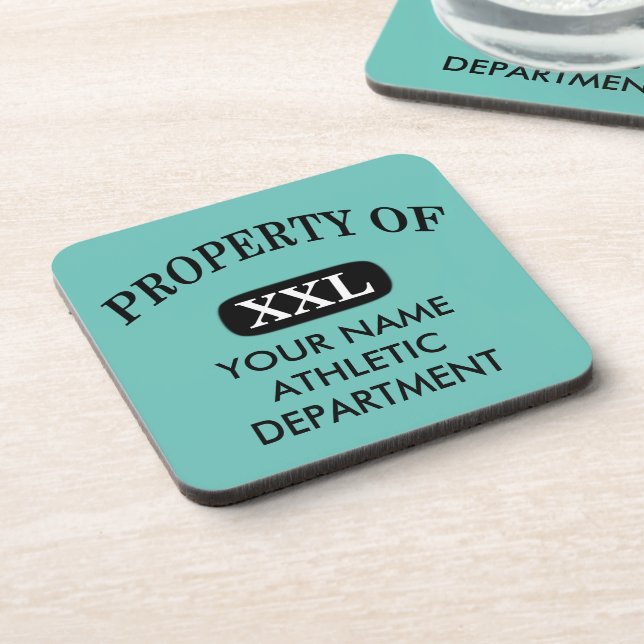 Property of XXL Your Name Coaster (Left Side)