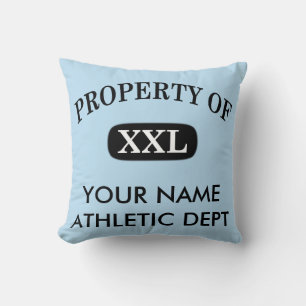 Property of XXL Your Name Cushion