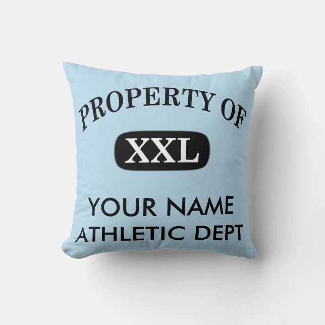 Property of XXL Your Name Cushion (Front)