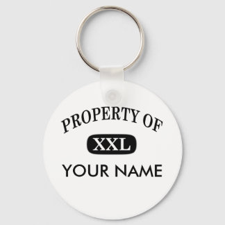 Property of XXL Your Name Key Ring