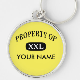 Property of XXL Your Name Key Ring