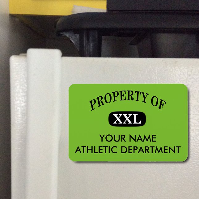 Property of XXL Your Name Magnet (Property of XXL Your Name Flexible Magnet)