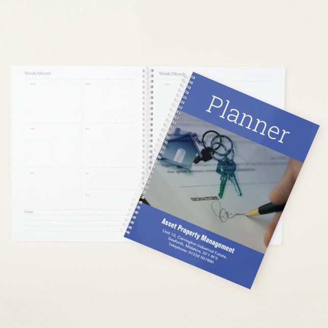 Property or Real Estate Company Name Schedule Planner (Display)