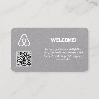 🏠 Property Owner Airbnb Custom QR Business Card