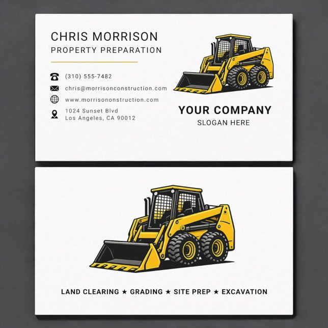Property Preparation Construction Business Card (Creator Uploaded)