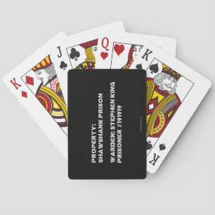 Property: Shawshank Prison Playing Cards