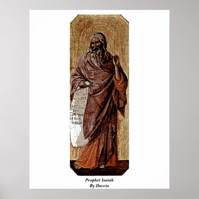 Prophet Isaiah By Duccio Poster (Front)
