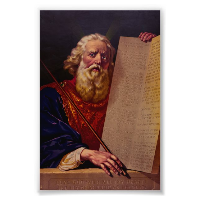 Prophet Moses on Mount Sinai – High-Fidelity Epic  Photo Print (Front)