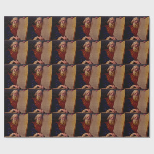 Prophet Moses on Mount Sinai – High-Fidelity Epic  Wrapping Paper