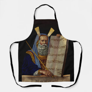 Prophet Moses with the Tablets of the Law  Apron