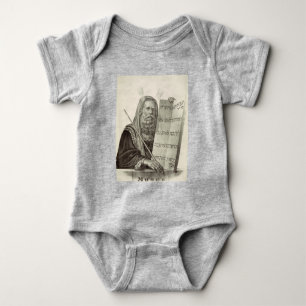 Prophet Moses with the Tablets of the Law Baby Bodysuit