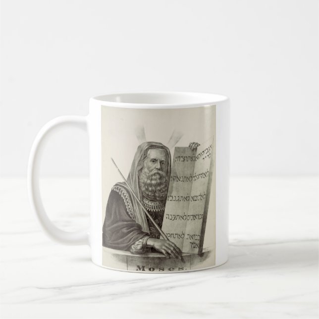 Prophet Moses with the Tablets of the Law Coffee Mug (Left)