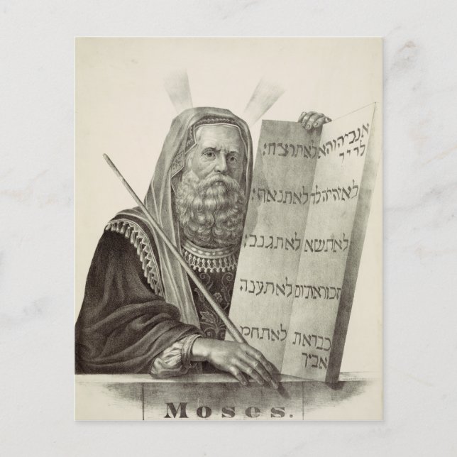 Prophet Moses with the Tablets of the Law Flyer (Front)