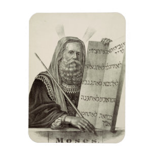 Prophet Moses with the Tablets of the Law Magnet