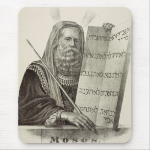 Prophet Moses with the Tablets of the Law Mouse Mat