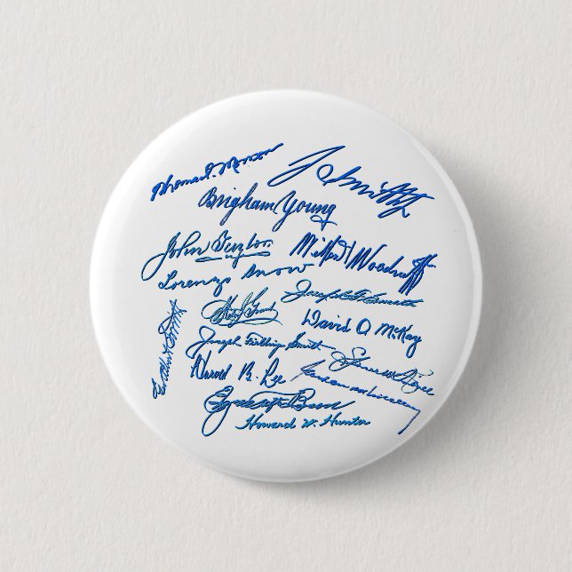 Prophets Autographs 6 Cm Round Badge (Front)
