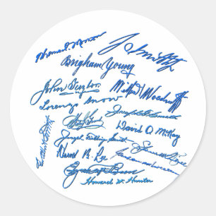 Prophets Autographs Classic Round Sticker