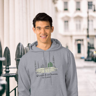 Prophet's Mosque Hoodie: Elegant, Peaceful Islamic Hoodie