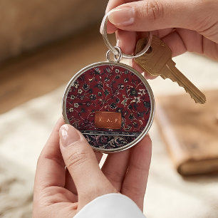 Prophet's Mosque Vintage Carpet Monogram Key Ring
