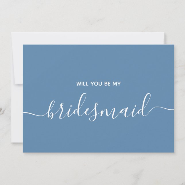 Proposal Bridal Party Will You Be My Bridesmaid Invitation (Front)