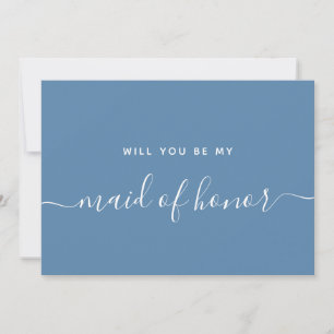 Proposal Bridal Party Will You Be My Maid Of Honou Invitation
