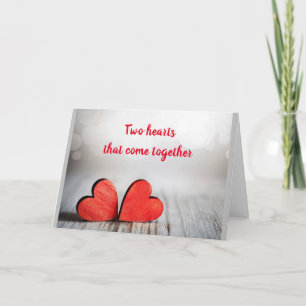 **PROPOSAL CARD** WITH 2 HEARTS COMING TOGETHER CARD