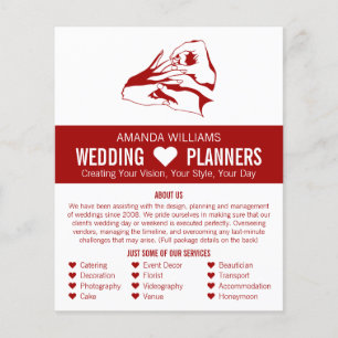 Proposal Design, Wedding Event Planner Advertising Flyer
