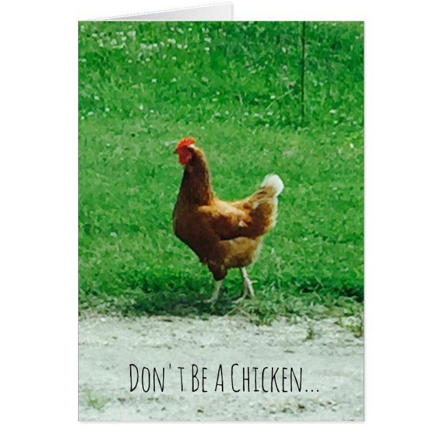 Proposal Don’t Be A Chicken Marry Me! 4.25" x 5.5" (Front)
