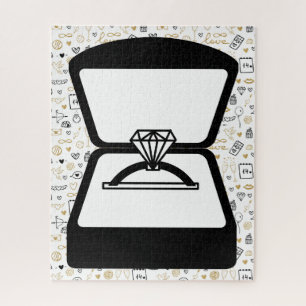 Proposal Engagement Ring Jigsaw Puzzle