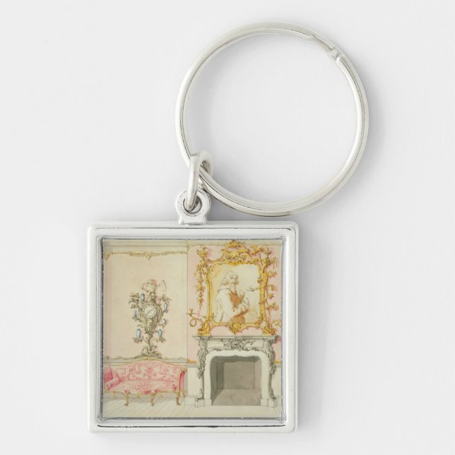 Proposal for a drawing room interior, 1755-60 (w/c key ring (Front)