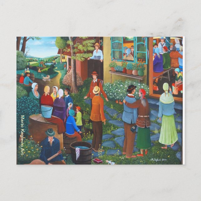 Proposal, Mario Keglevic Art Postcard (Front)